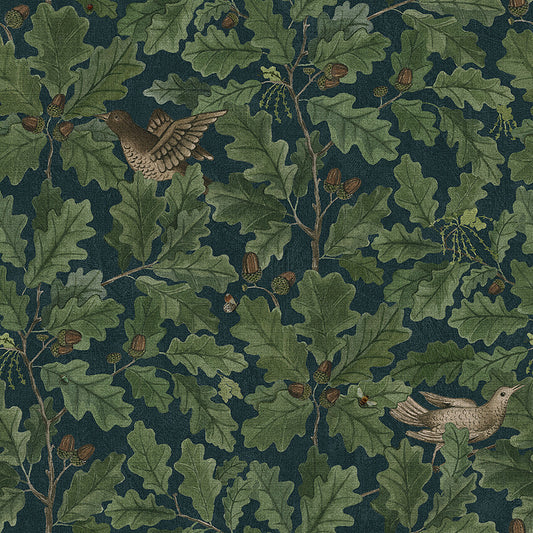 Borastapeter Wallpaper - In the oak - Blue