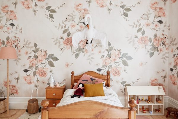 Nursery Wallpaper - Land of Roses by Mrs Mighetto