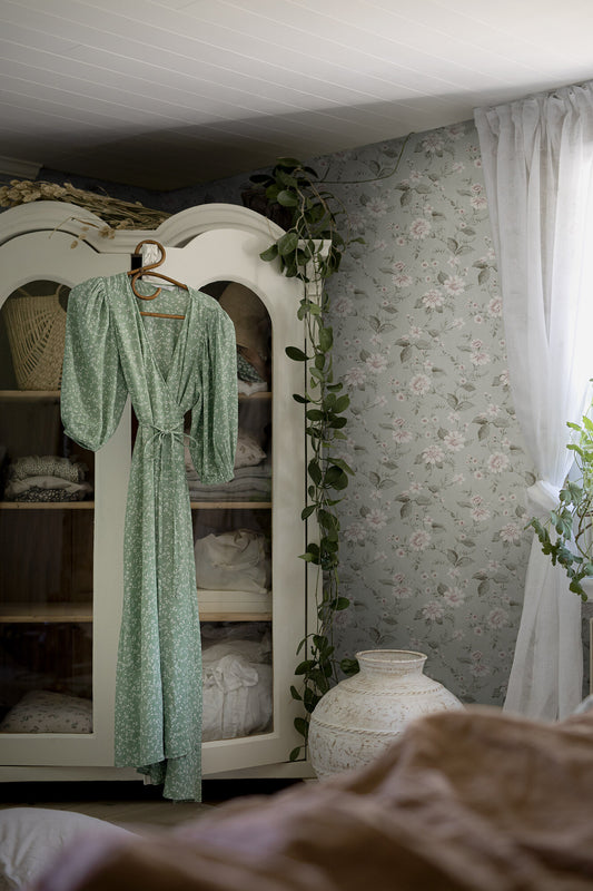 Borastapeter Behang - Laura's Cottage - Groen