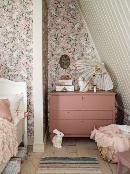 Kinderkamer Behang - Magic Forest - Roze