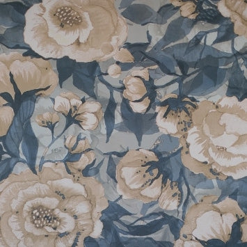 Mohnblumen für Marlene - Staubblau (Muster)