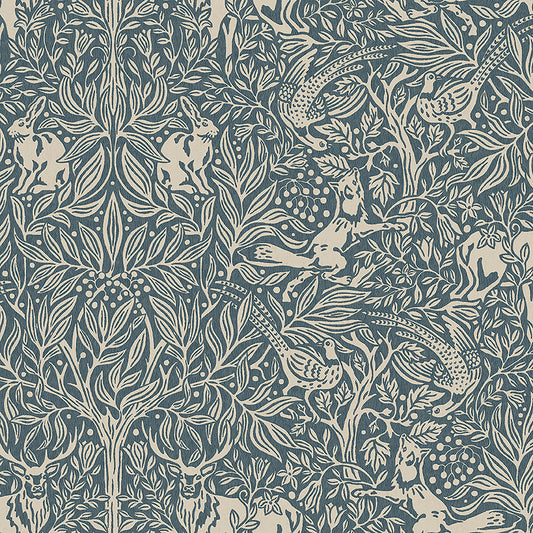 Borastapeter Wallpaper - Under the Elder Tree - Blue