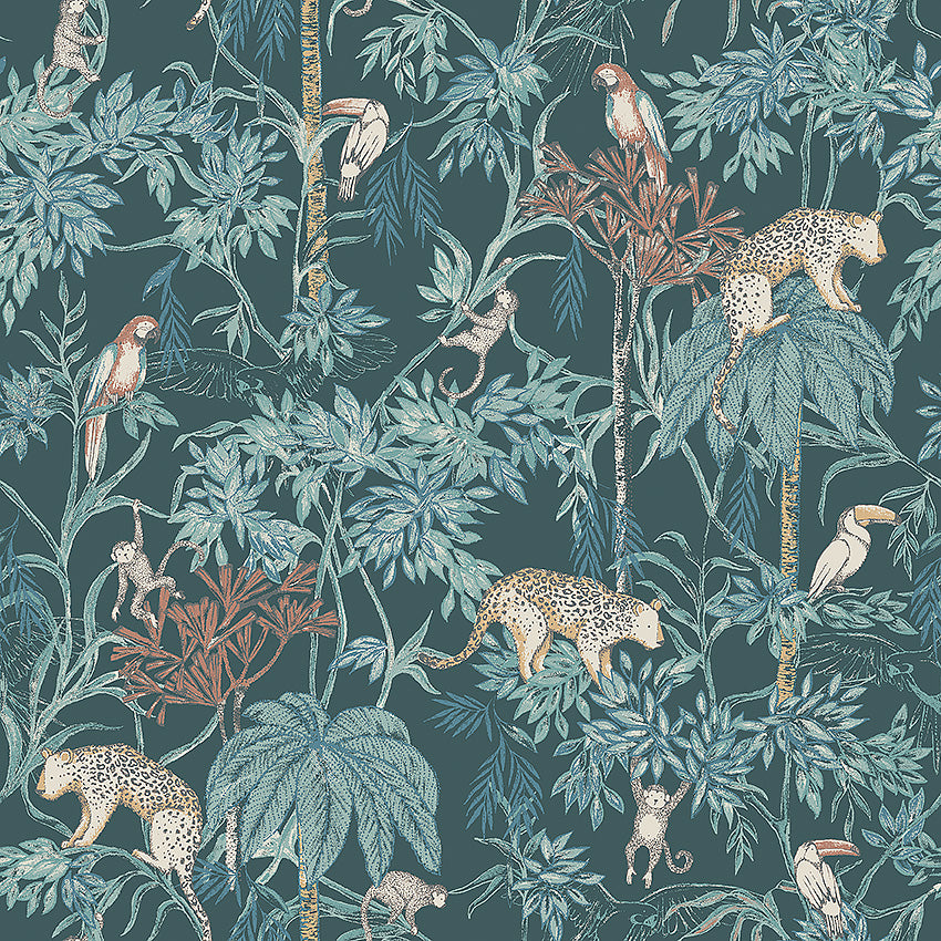 Borastapeter Wallpaper - Wild Jungle - Dark Green