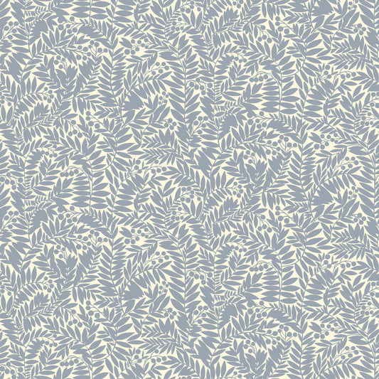 Summer Gray Wallpaper - Florence - Blue