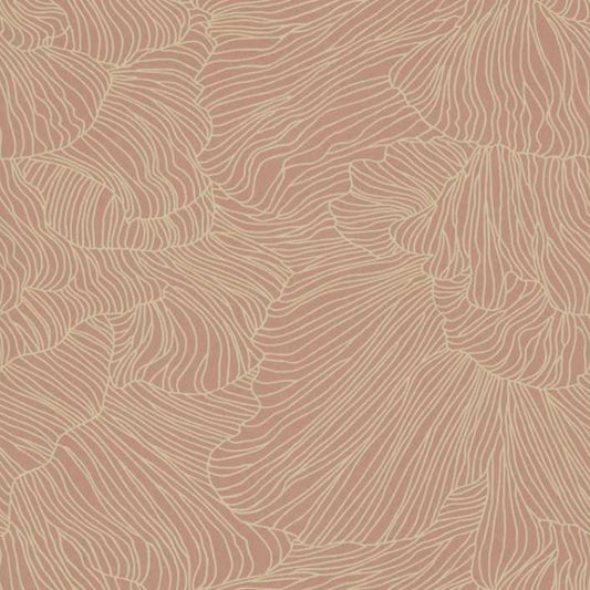 Coral Dusty Rose Wallpaper by Ferm Living