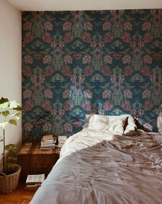 Bloemenbehang - Cecilia - Ink