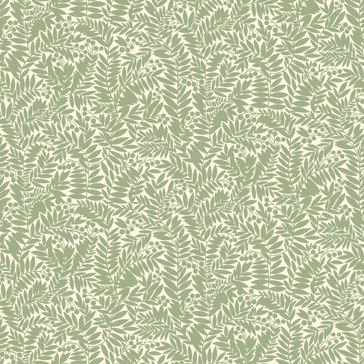 Summer Gray Wallpaper - Florence - Green