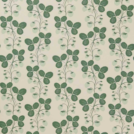 Nursery Wallpaper - Strawberry Field - Green