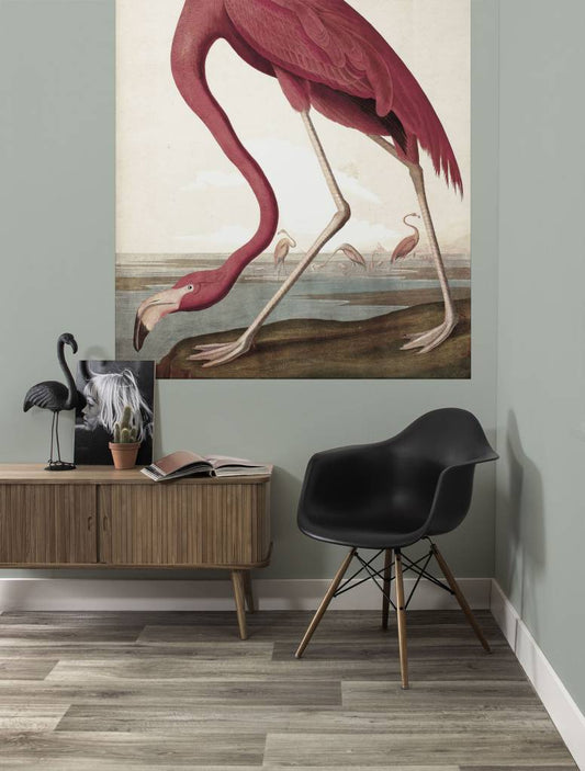 Behangpaneel - Paneel Flamingo