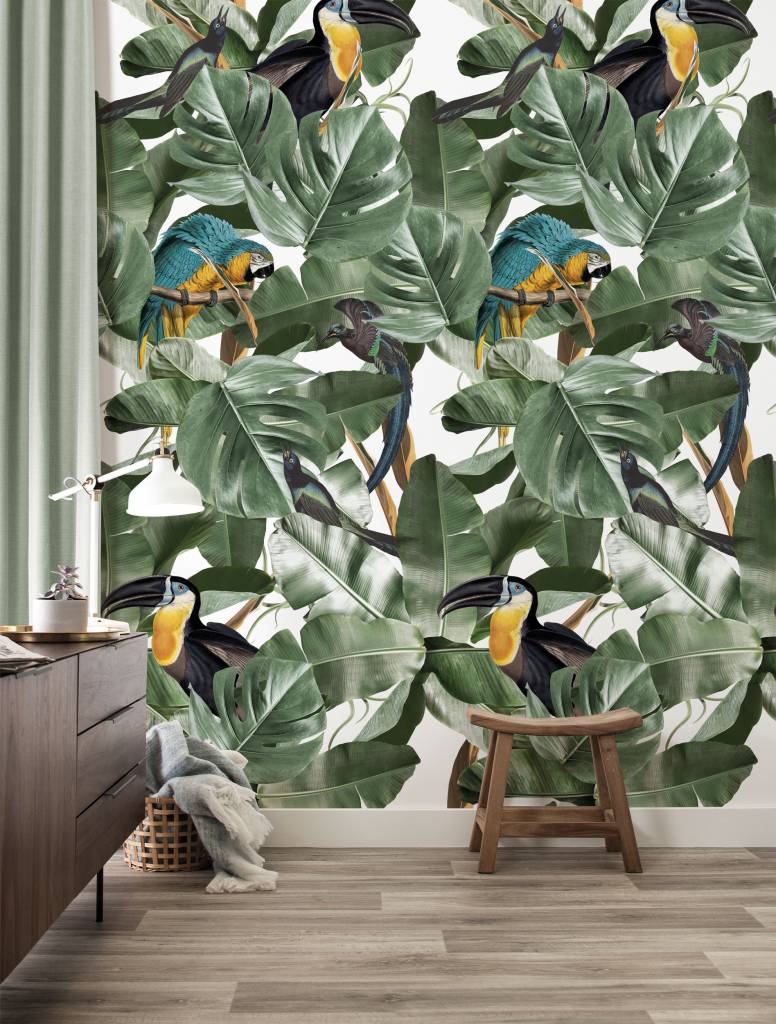 Wallpaper - Botanical Birds