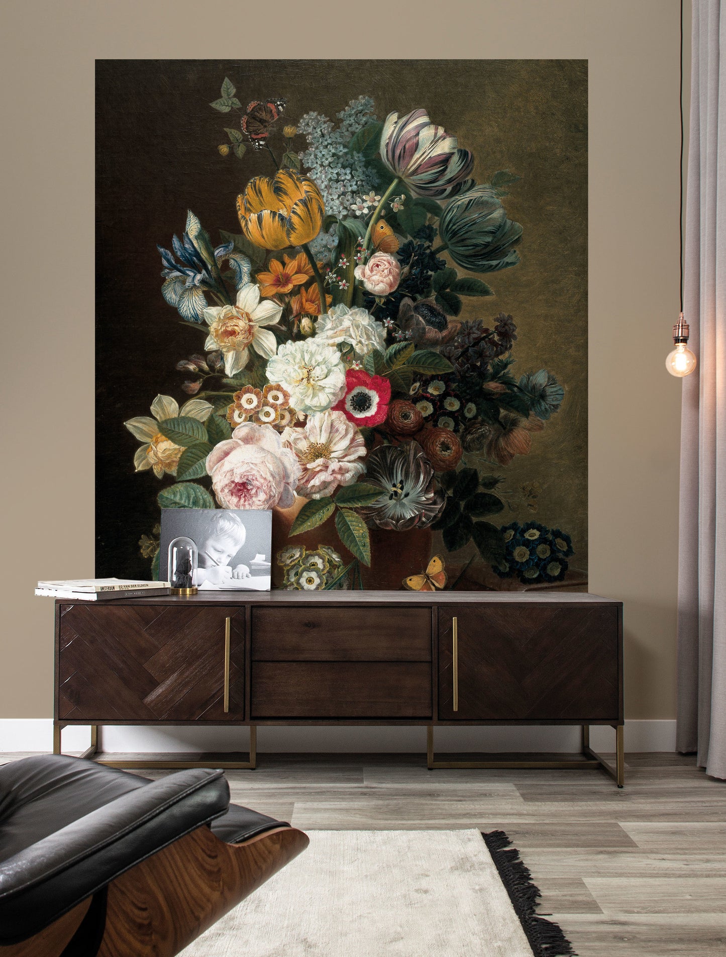 Wallpaper Panel - Golden Age Flowers (XL)