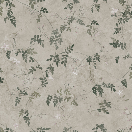 Sandberg Wallpaper - Irene - Olive Green