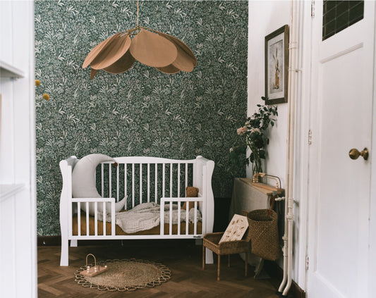 Borastapeter Behang - Nocturne 7270 - Donkergroen