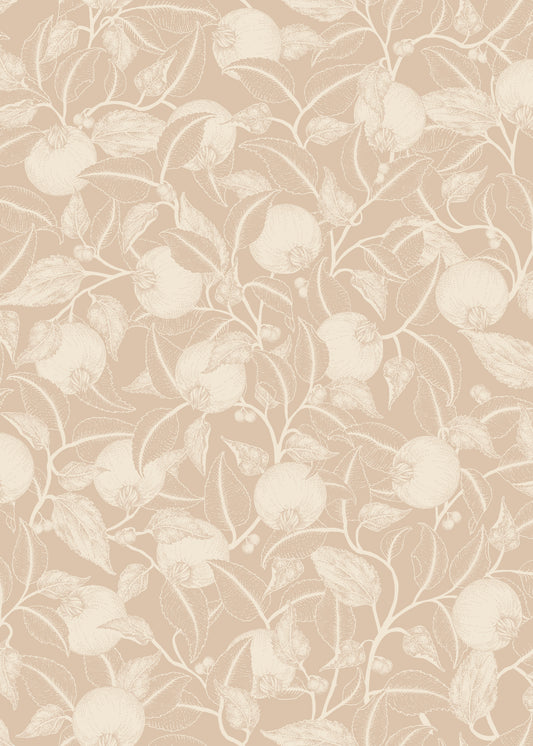 Bloemenbehang - Pomegranate - Dusty Peach