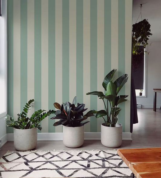 Wallpaper Stripes - Ryde - Green