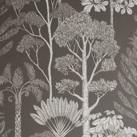 Bloemenbehang - Trees Grey van Ferm Living