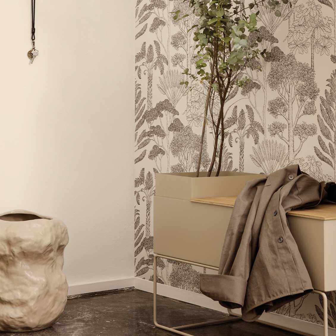 Floral Wallpaper - Trees Off White by Ferm Living