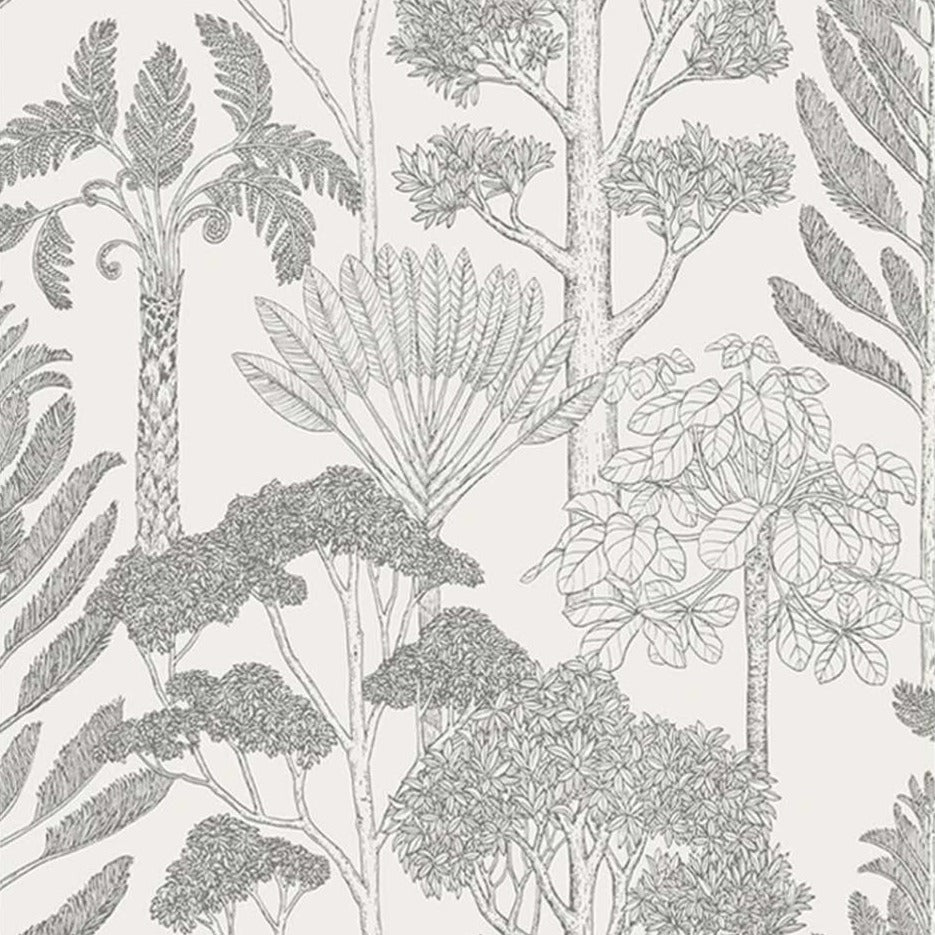 Floral Wallpaper - Trees Off White by Ferm Living