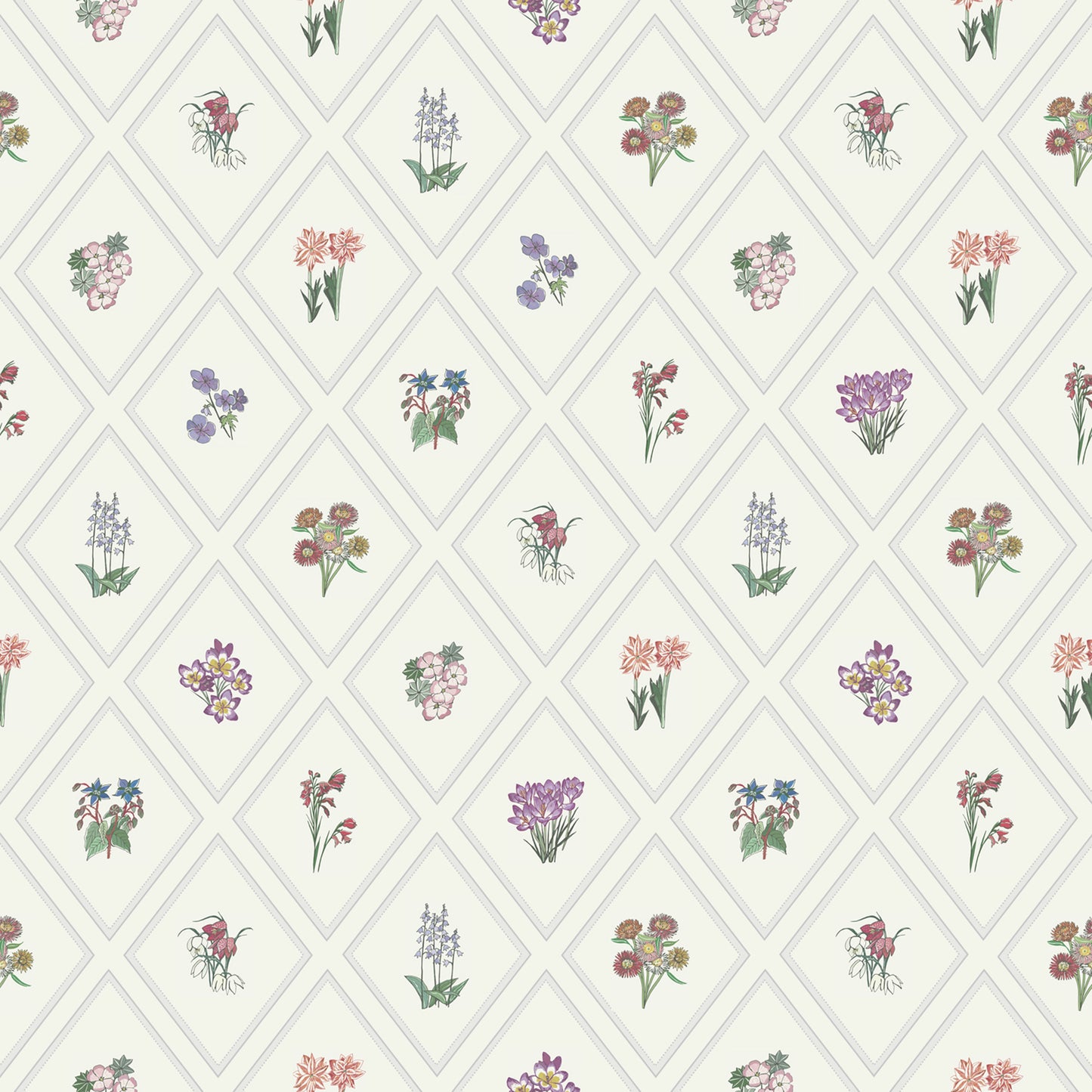Summer Gray Wallpaper - Bouquets - Gray
