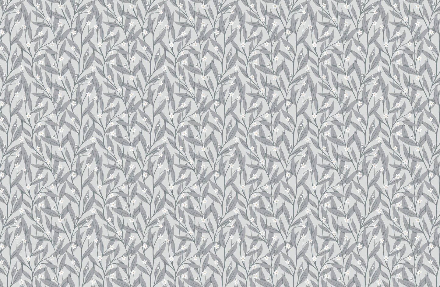 Summer Gray Wallpaper - Anemone - Blue Grey